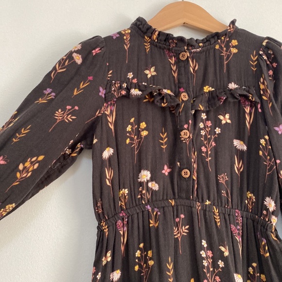 Cotton On Kids - Long Sleeve Floral Dress - Size 4 - Picture 2 of 6